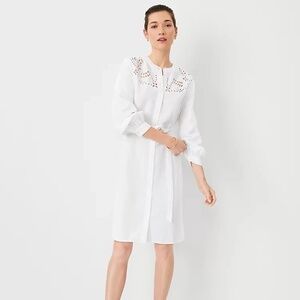 Ann Taylor Linen Blend Shirtdress